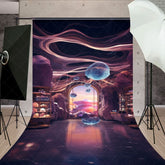 Aperturee - Aperturee Paradise Magic World Science Fiction Sweep Backdrop